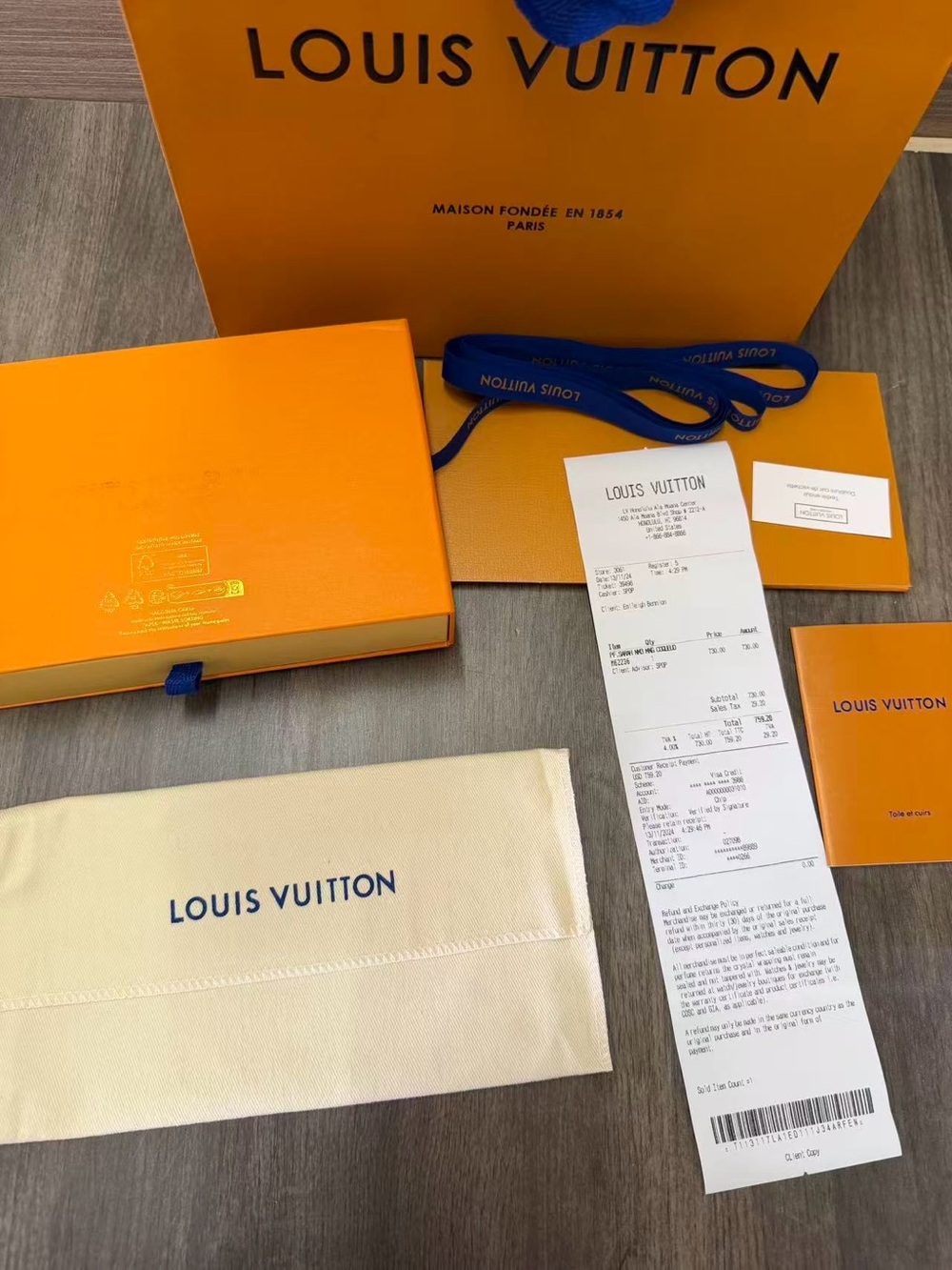 Louis Vuitton Brown Monogram Envelope Wallet with Gold-Tone Snap - Picture 15 of 16